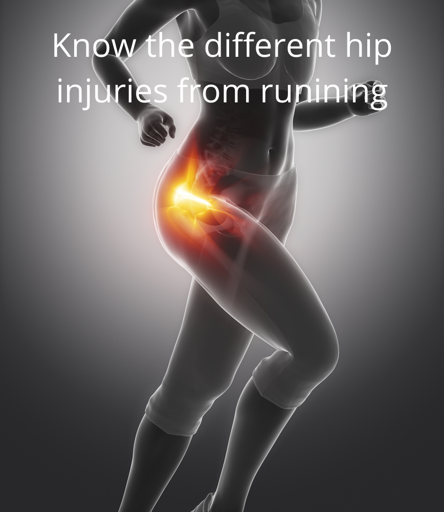 Know the different hip injuries from running