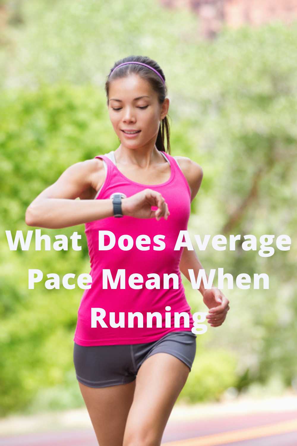 What does average pace mean when running