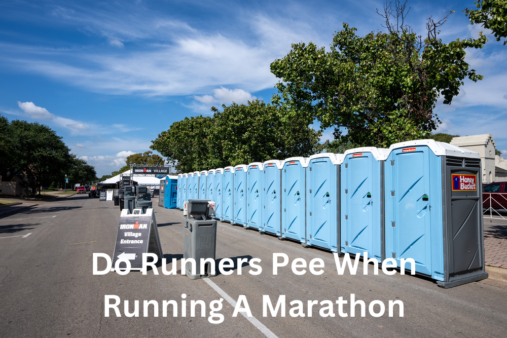 Row of Toilets at Finish line